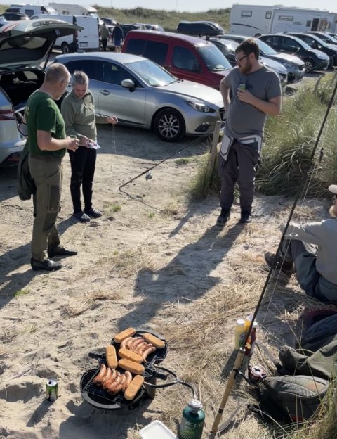 Frokostgrill på stranden