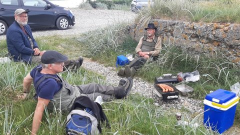 ROS forplejning og pause under havørredfiskeri